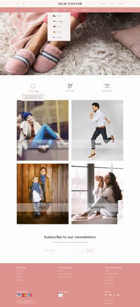 Разработка интернет-магазина домашней обуви